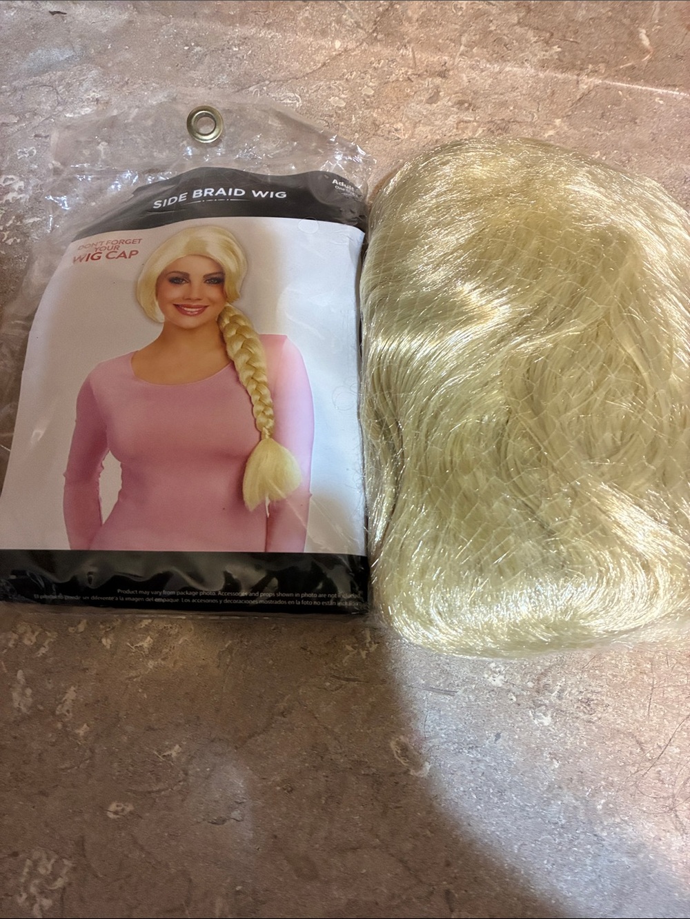 Blonde Side Braid Wig - Lightweight Synthetic Hair